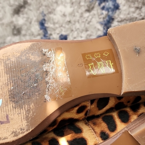 Madewell the frances loafers leopard calf hair Mob Wife Preppy Academia Slipon - Picture 8 of 9